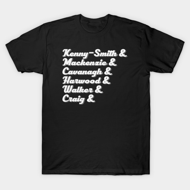 King Gizzard And The Lizard Wizard - Name List T-Shirt by Trendsdk